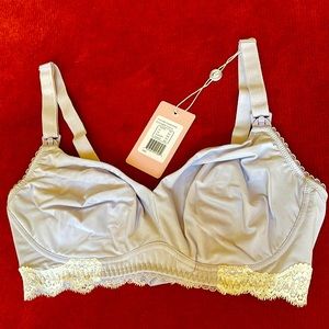 Maternity Nursing Plum Melba Non-wire Bra 34D